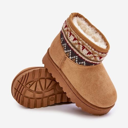 Wsuwane Śniegowce Ze Wzorem Ocieplane r.25 na Arena.pl