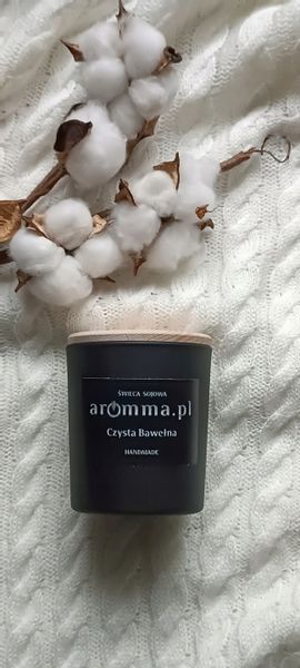 CZYSTA BAWEŁNA - ZAPACH WIOSNY ŚWIECA AROMMA 180ML 100% WIECZKO zdjęcie 2
