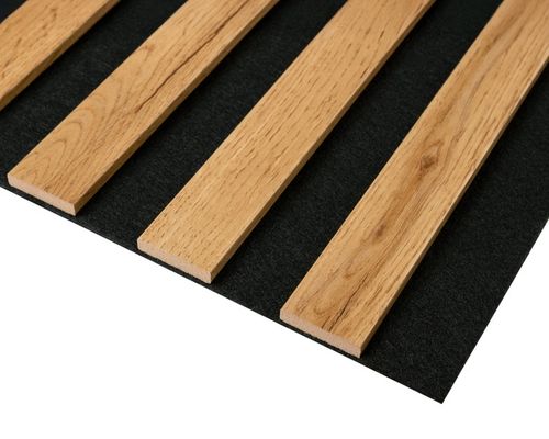 Lamele ścienne 54x260 cm, akustyczne na czarnym filcu - Dąb Wotan 279 na Arena.pl