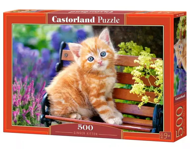 Puzzle 500 elementów. Rudy kotek zdjęcie 1