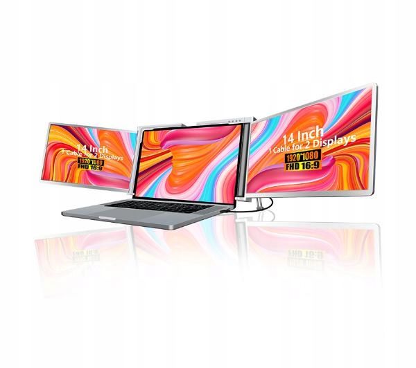 Monitor do laptopa Extralink Dual Screen S400 14" Full HD IPS zdjęcie 1