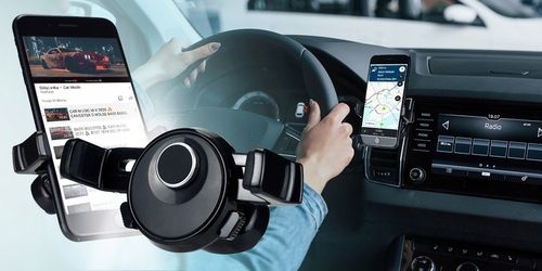 UCHWYT DO KRATKI NAWIEWU DO SLOTU CD NA TELEFON SMARTFON DO AUTA WEBSKI na Arena.pl