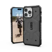 Etui UAG Pathfinder MagSafe do iPhone 15 Pro Max - srebrny