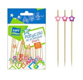 Patyczki do przekąsek STARS 9 cm 25 sztuk