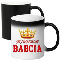KUBEK MAGICZNY Z NADRUKIEM PREZENT NA DZIEŃ BABCI URODZINY BABCIA