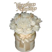 Flower Box Świece Sojowe Wieczny Bukiet Kwiaty Prezent Urodziny Dzień