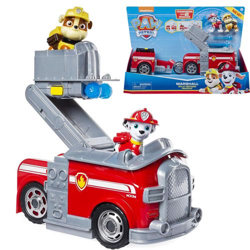 PSI PATROL Transformujący Pojazd 2w1 split-second Marshall + Rubble na Arena.pl