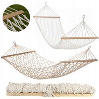 Mocny WYGODNY Hamak leżak leżanka brazylijski ogrodowy drzewo turystyczny