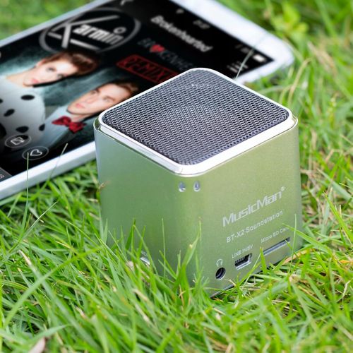 Głośnik przenośny Technaxx MusicMan Mini, microSD, AUX-IN Srebrny na Arena.pl