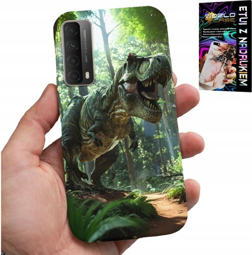 ETUI DO HUAWEI P SMART 2021 - DINO DINOZAUR TYRANOZAUR CASE + SZKŁO na Arena.pl