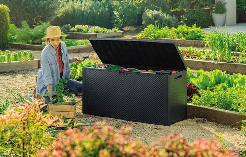 Skrzynia ogrodowa 270 LITRÓW Emily Box Brąz na Arena.pl