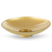 Misa dekoracyjna ze szkła artystycznego KALA 35x9 złota