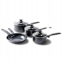 GreenPan Cambridge zestaw 3 rondle + pokrywki + 2 patelnie 20+24cm indukcja