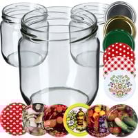 12x Słoiki Słoik 425ml Na Miód Dżem Zakrętki fi82