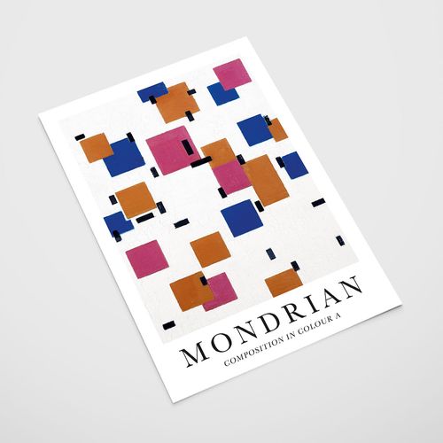 Plakat mondrian obrazy 40x50 cm na Arena.pl