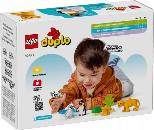 10442 - lego duplo - rodziny dzikich zwierząt: pingwiny i lwy na Arena.pl