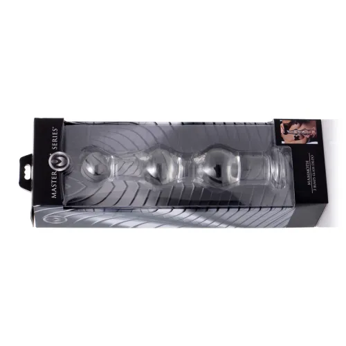 xr brands mammoth szklany model intymny z 3 wypustkami przeźroczysty na Arena.pl