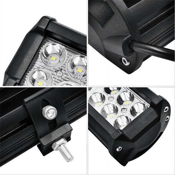 LAMPA ROBOCZA 36W PANEL 12 LED HALOGEN 12V 24V zdjęcie 2
