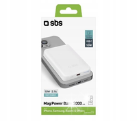 Powerbank SBS 5000 mAh Wireless Magnetic Biały TEBB5000MAG1CW