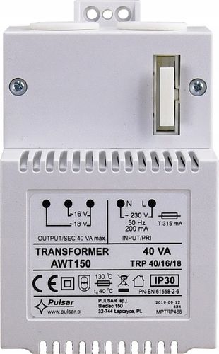Transformator Pulsar AWT150 - TRP 40VA/16V/18V na Arena.pl