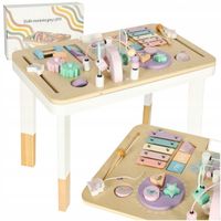 LULILO STOLIK MANIPULACYJNY DREWNIANY MONTESSORI EDUKACYJNY SORTER RÓŻOWY