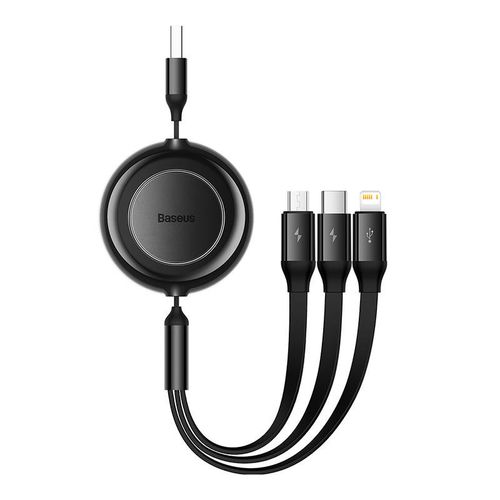 Kabel USB 3w1 Baseus Bright Mirror 2, czarny, 1.1m na Arena.pl
