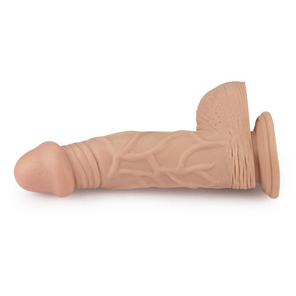9"" Real Extreme Vibrating Dildo Flesh zdjęcie 2
