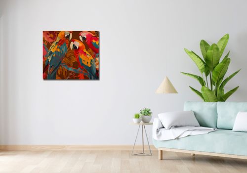 Obraz 70x60cm Kolorowe Ary na Arena.pl
