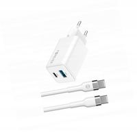 Szybka ładowarka GaN 45W 2 wejścia USB i USB-C z kablem do Samsung A72 4G