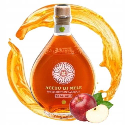 Włoski ocet jabłkowy DUE VITTORIE NIEFILTROWANY naturalnie słodki 500ml na Arena.pl