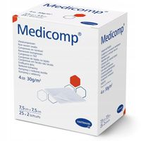 Kompresy jałowe z włókniny gaziki włókninowe Medicomp 7,5x7,5 cm 25x2 szt.