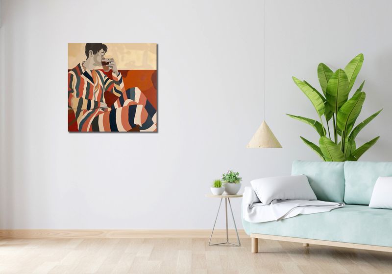 Obraz 70x70cm Przerwa Aby Odetchnąć zdjęcie 2