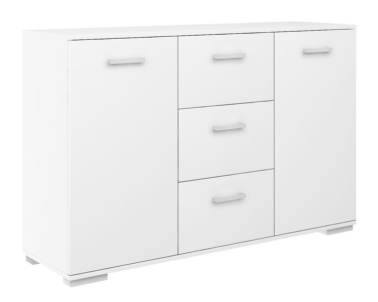 KOMODA ABS-120 K3 BIAŁA na ubrania do salonu przedpokoju sypialni zdjęcie 1