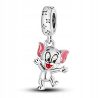 Zawieszka SREBRO 925 Charms Koralik Tom & Jerry Kot Tom