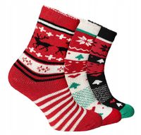 3 Grube Ciepłe Skarpety z Wełny Alpaka PA460 35-38