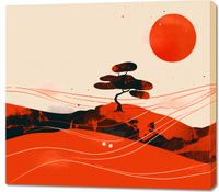 Obraz 100x90cm Czerwone Pustynne Pejzaże