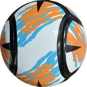 PIŁKA NOŻNA ENERO 6 PANELI POMARAŃCZOWO TURKUSOWA R.2