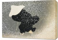 Obraz 70x50cm Snow, Sekka Japoński Vintage do Salonu