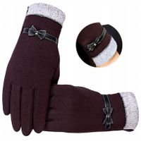 Rękawiczki Zimowe Dotykowe Ciepłe Ocieplane Damskie Do Smartfonu