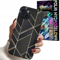 ETUI CASE DO IPHONE 13 MINI - MARMUREK GEOMETRYCZNE WZORY DLA KOBIE + FOLIA