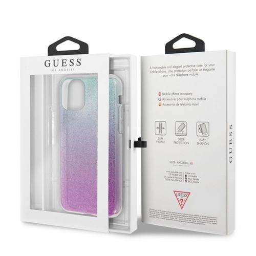 Guess Glitter Gradient - Etui do iPhone 11 (Pink/Blue) na Arena.pl