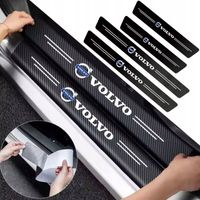 Naklejki Ochronne Na Progi folia ochronna karbon do VOLVO progi Logo VOLVO