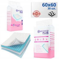 PODKŁADY CHŁONNE MEDIBED PLUS 60X60 MOCNE niejałowe PREMIUM 610ml 30 SZT.