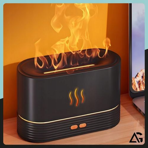 NAWILŻACZ POWIETRZA DYFUZOR LAMPKA NOCNA LED EFEKT PŁOMIENIA KOMINEK na Arena.pl