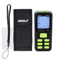 DALMIERZ LASEROWY 50M 7 FUNKCJI IP54 POMIAR KĄTA LCD PAMIĘĆ 99 ETUI DEDRA
