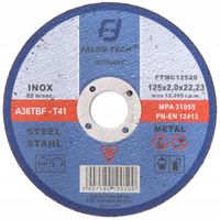 TARCZA INOX 125X2mm DO CIĘCIA METALU STALI ŻELIWA DRUTU INOXU 125MM 2MM