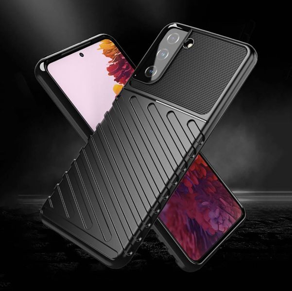 Etui Samsung Galaxy S21+ Plus Pancerne Thunder Czarne zdjęcie 11