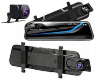 KAMERA SAMOCHODOWA COFANIA WIDEO REJESTRATOR JAZDY W LUSTERKU POLSKIE MENU