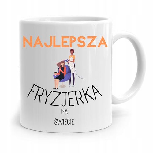 Kubek Dla Fryzjera Barbera Najlepsza Fryzjerka Z Nadrukiem Ze Zdjęciem na Arena.pl