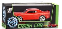 Die Cast Crash Car Auto czerwone metalowe